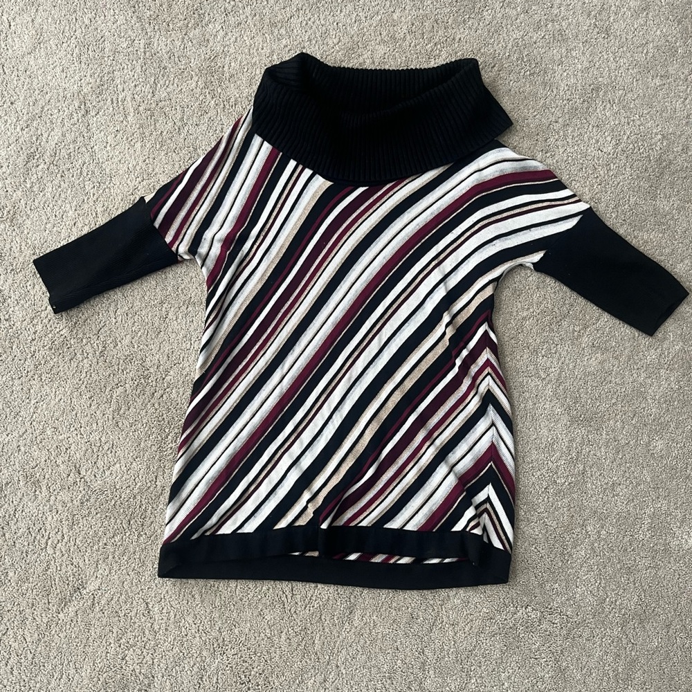 White House Black Market Multicolor Striped Sweater